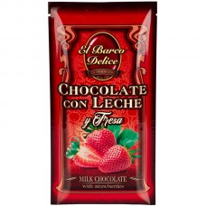 Milk Chocolate with Strawberry - El Barco Delice (100 g)